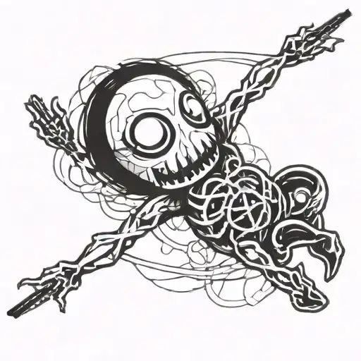 Pearl Jam stickman tattoo design idea