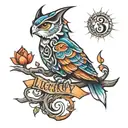 lucky 13 tattoo design idea