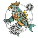 lucky 13 tattoo design idea