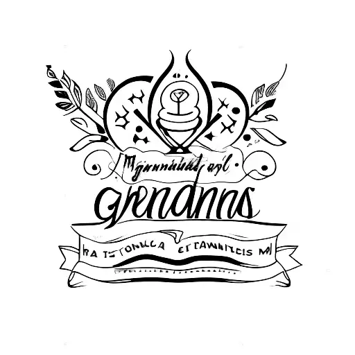 a memorial for grandparents  tattoo design idea