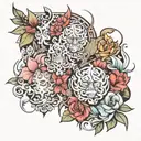 Three times tattoo design idea