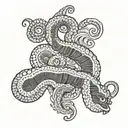 worm tattoo design idea