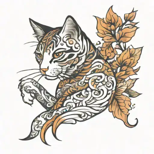 a girl showing her pussy tattoo design idea