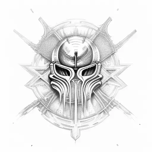 crusader giger tattoo design idea