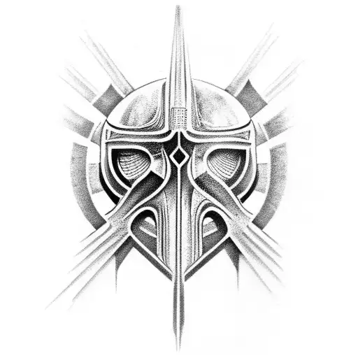 crusader giger tattoo design idea