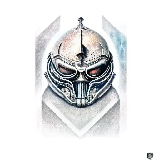 crusader giger tattoo design idea