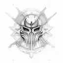 crusader giger tattoo design idea