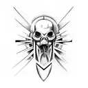 crusader giger tattoo design idea