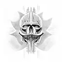 crusader giger tattoo design idea