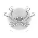 Cancer: The crab symbol can be placed at the top of the circle, symbolizing the Cancer sign. Leo: On one side of the cir tattoo design idea
