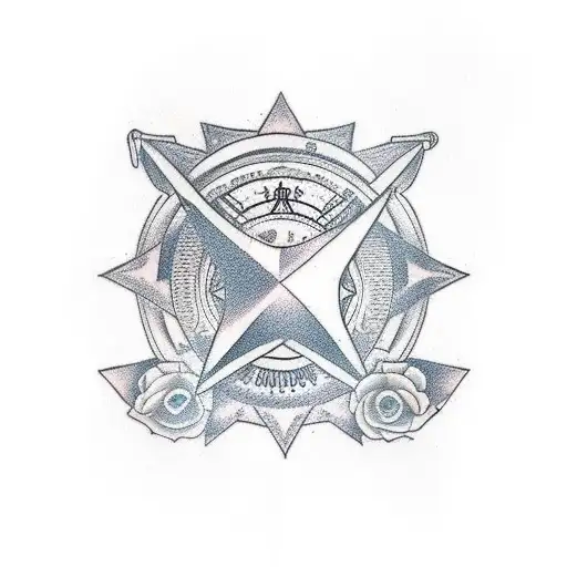 estrela de davi tattoo design idea