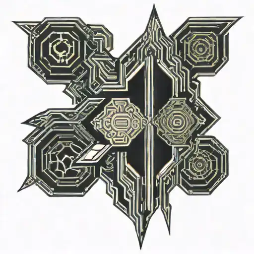 renaissance ornaments tattoo design idea