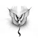 mocking bird tattoo design idea