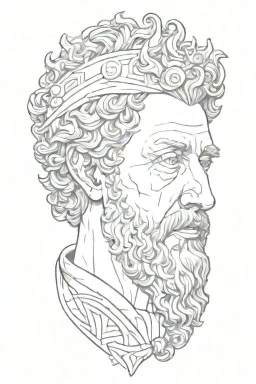 marcus aurelius tattoo design idea