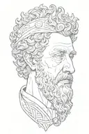 marcus aurelius tattoo design idea