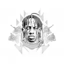 travis scott tattoo design idea