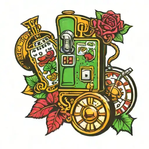Irish slot machine  tattoo design idea