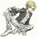 sanji love pose tattoo design idea