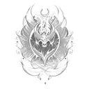 bonfire tattoo design idea