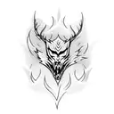 bonfire tattoo design idea