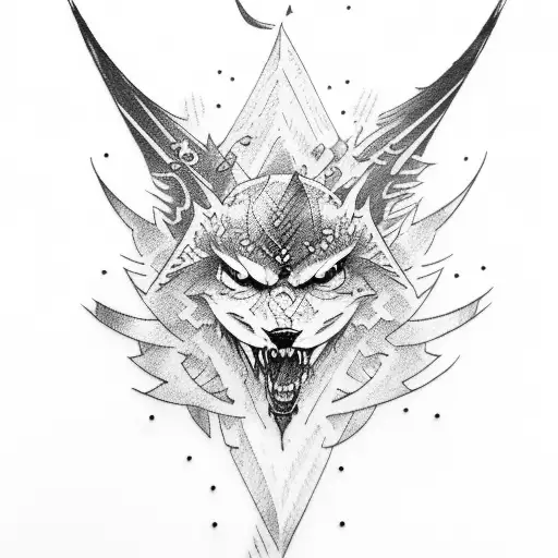 kitesurfing Witcher sleeve tattoo design idea