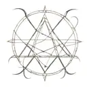 An ancient symbol representing anarchy, with a touch of mystery and history tattoo design idea
