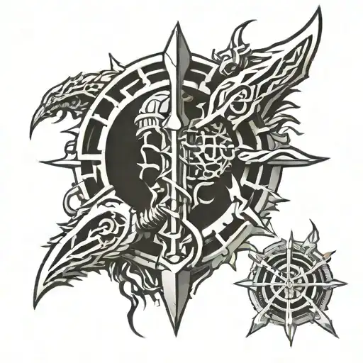 Berserk symbol tattoo design idea