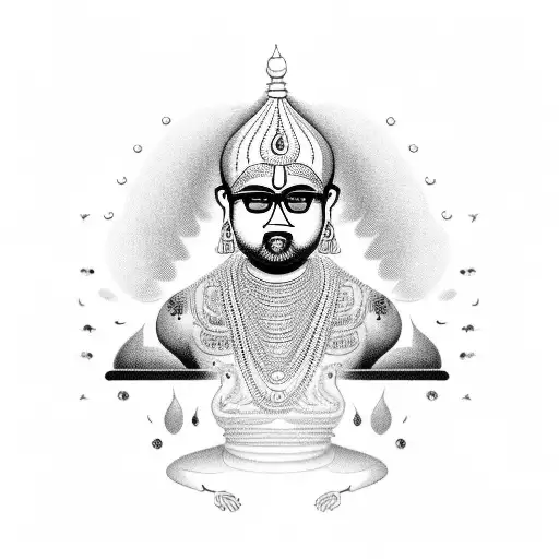 Tanmay can be interpreted to mean "full of body" or "one who is absorbed in the essence of life" in Sanskrit. It suggest tattoo design idea