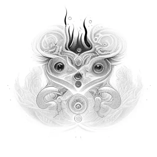 one who is absorbed in the essence of life" in Sanskrit. It suggests someone who is deeply engrossed or absorbed in some tattoo design idea