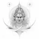 one who is absorbed in the essence of life" in Sanskrit. It suggests someone who is deeply engrossed or absorbed in some tattoo design idea