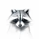 raccoon in lab coat holding beakers tattoo design idea