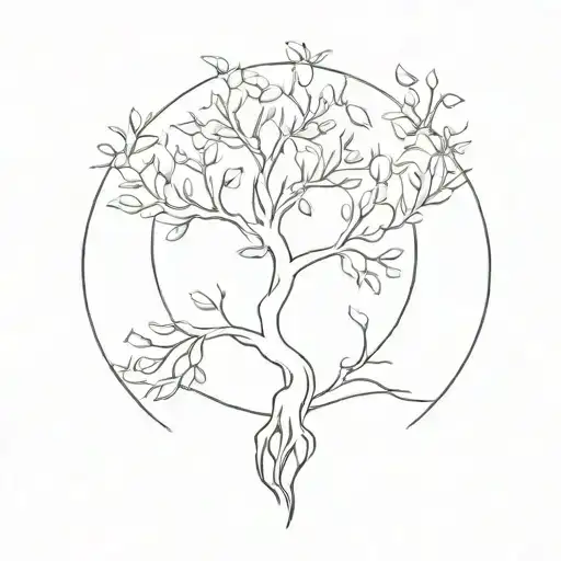 avatar tree of life seed drifting away tattoo design idea