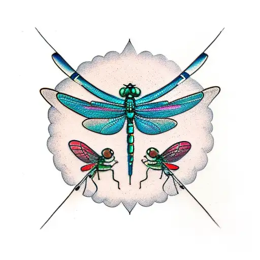 dragonfly tattoo design idea