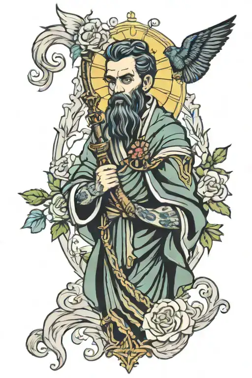 Saint Jude Thaddeus tattoo design idea