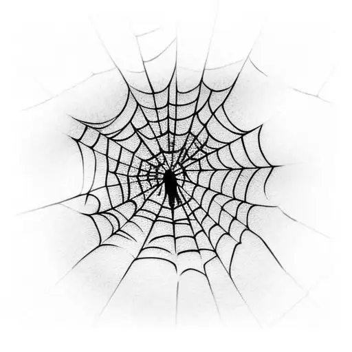 Spider Web tattoo design idea