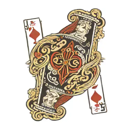 Jack of hearts card line tattoo tattoo design idea