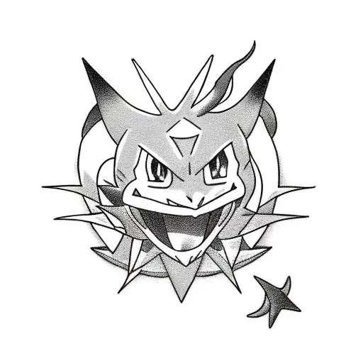 Pokémon gliscor  tattoo design idea