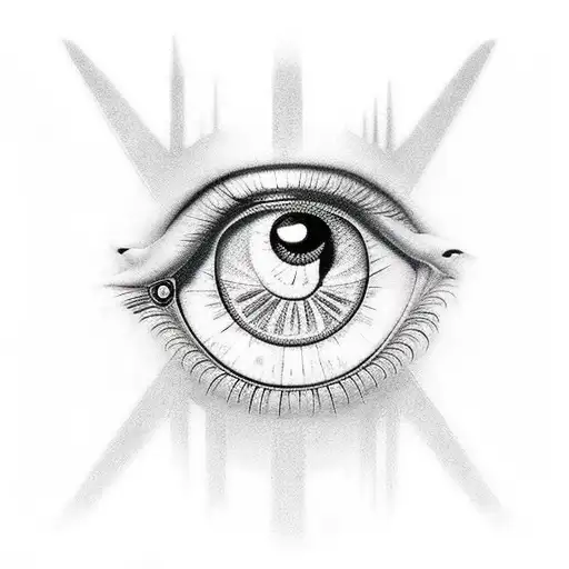 Evil Eye tattoo design idea