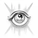 Evil Eye tattoo design idea