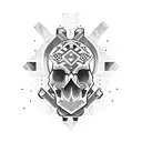 Skull and Bears tattoo design idea