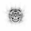 Skull and Bears tattoo design idea