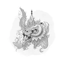 Year 1976 tattoo design idea