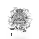 Year 1976 tattoo design idea