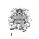 Year 1976 tattoo design idea