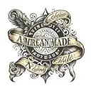 American made lettering tattoo tattoo design idea