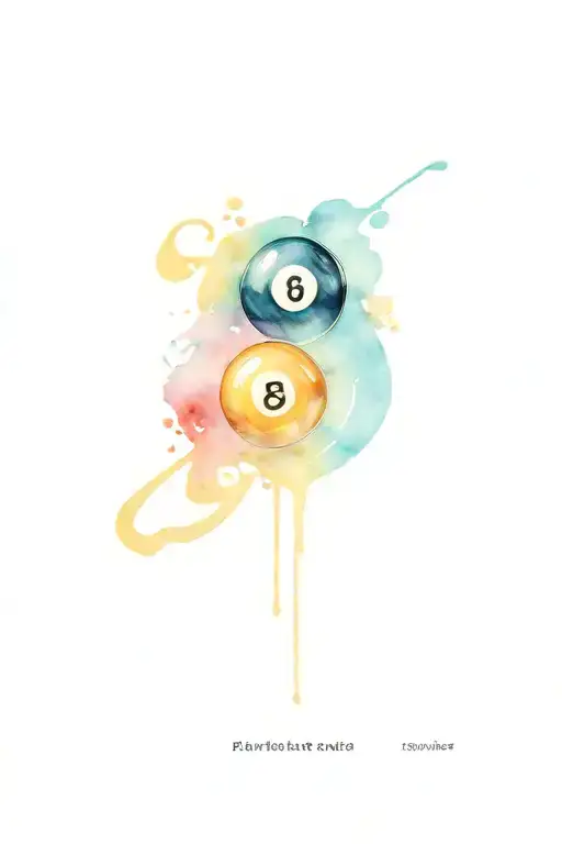 eight ball  tattoo design idea