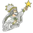 santa lucia born in st croix tattoo design idea