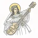 santa lucia born in st croix tattoo design idea