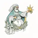 santa lucia born in st croix tattoo design idea