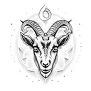 goat tattoo design idea